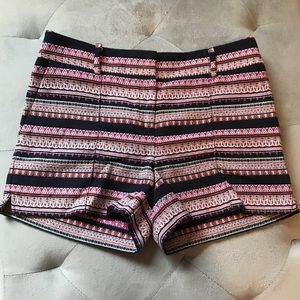 Loft Riviera shorts. Size 6.  Navy blue/pink.